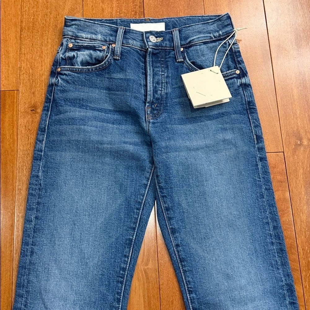 NWT MOTHER Women's The Hiker Skimp Mid Rise Jeans Size 23 - Picture 4 of 14